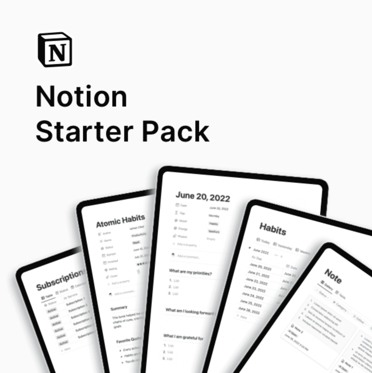 Notion Starter Pack
