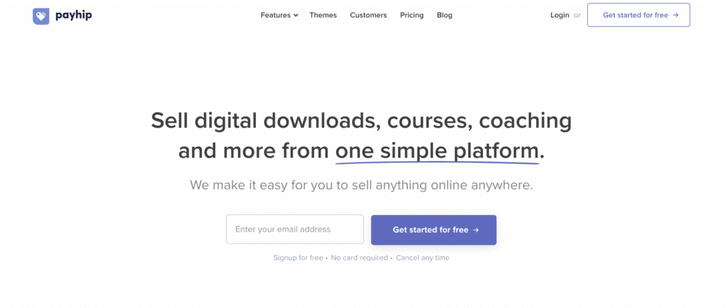 selling digital products on payhip