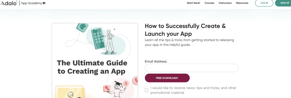 Adalo how to launch your app